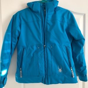 Youth blue ski jacket